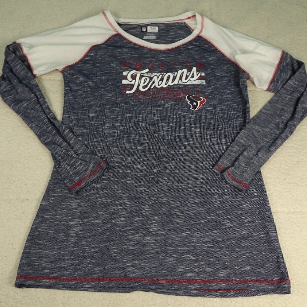 NFL Houston Texans Gray/White L/S Shirt X-Large